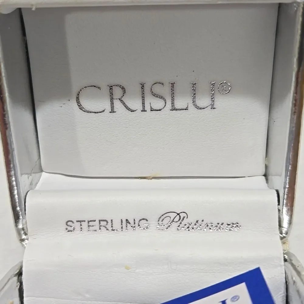 Platinum Plated Sterling Silver Earrings